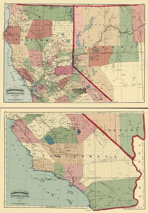 Picture of CALIFORNIA, NEVADA - ASHER 1874