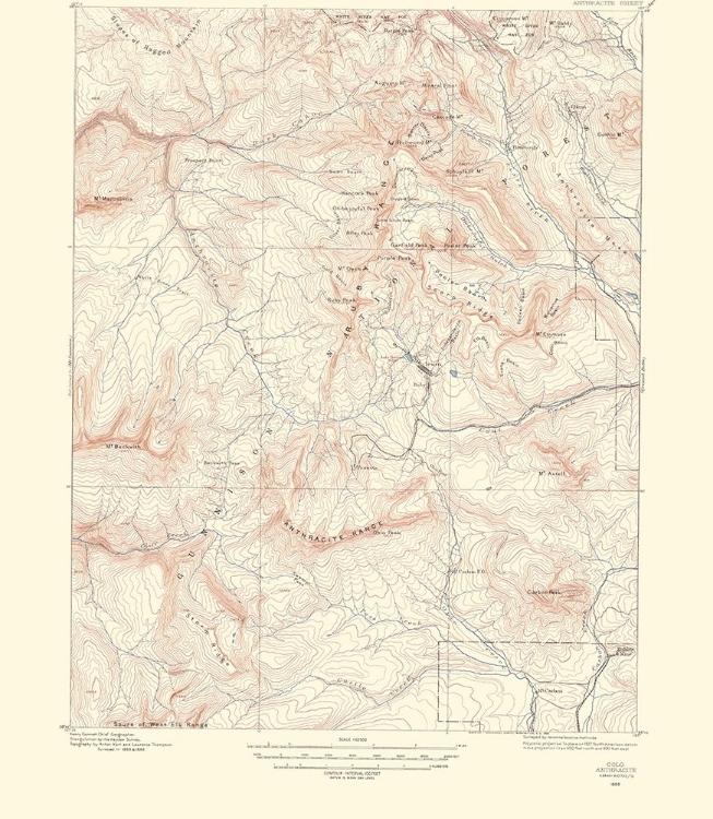 Picture of ANTHRACITE COLORADO SHEET - USGS 1956