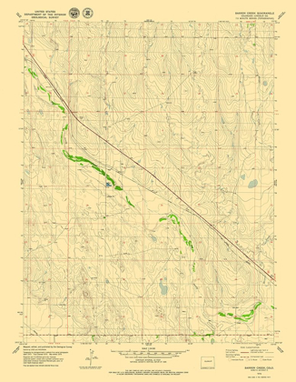 Picture of BARRON CREEK COLORADO QUAD - USGS 1979- 23 X 29.66