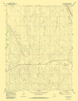 Picture of BEUCK DRAW COLORADO QUAD- USGS 1970