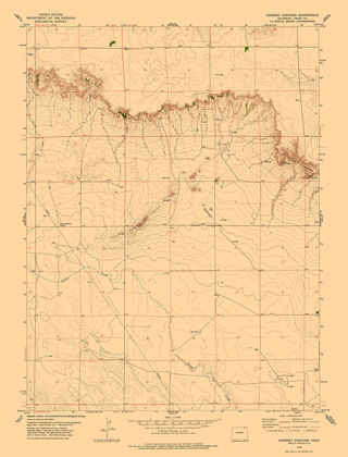 Picture of CHIMNEY CANYON COLORADO QUAD - USGS 1978