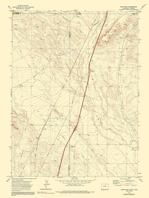 Picture of CARR WEST COLORADO QUAD - USGS 1975