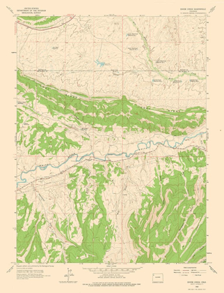 Picture of DIVIDE CREEK COLORADO QUAD - USGS 1962