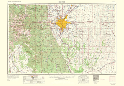 Picture of DENVER COLORADO SHEET - USGS 1966