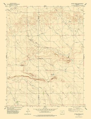 Picture of DIPPER SPRING COLORADO QUAD - USGS 1977