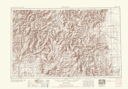 Picture of DURANGO COLORADO SHEET - USGS 1953