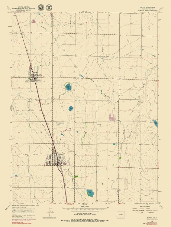 Picture of EATON COLORADO QUAD - USGS 1960