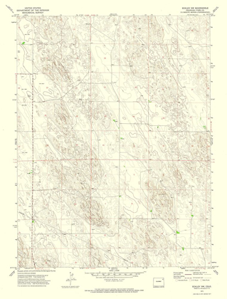 Picture of ECKLEY NW COLORADO QUAD - USGS 1971