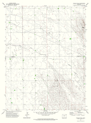 Picture of FIDDLER PEAK COLORADO QUAD - USGS 1971