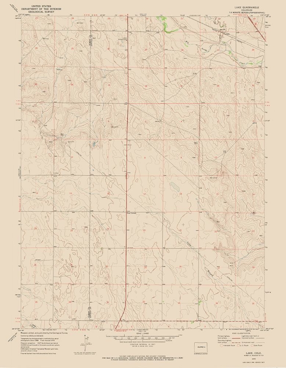 Picture of LAKE COLORADO QUAD - USGS 1970