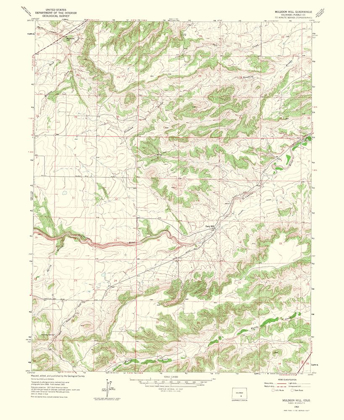 Picture of MULDOON COLORADO QUAD - USGS 1965