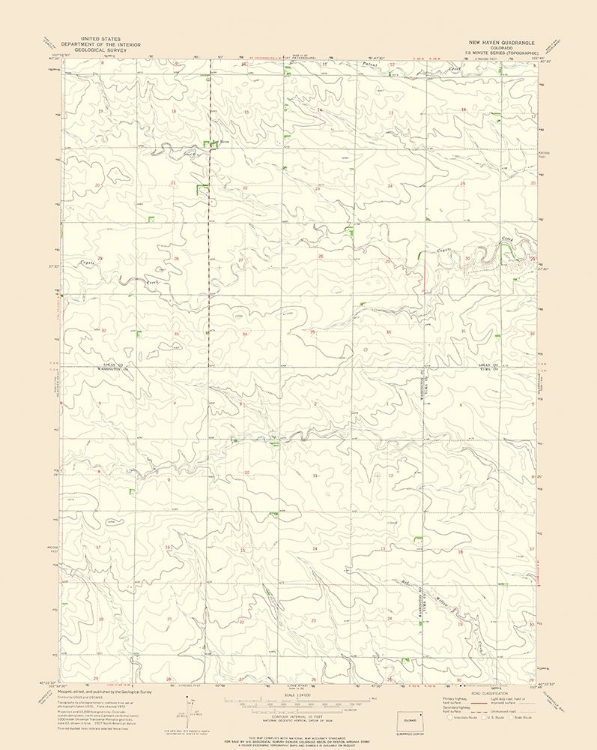 Picture of NEW HAVEN COLORADO QUAD - USGS 1972