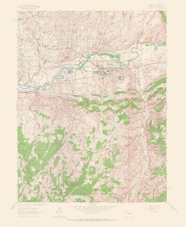 Picture of RIO BLANCO COLORADO QUAD - USGS 1962