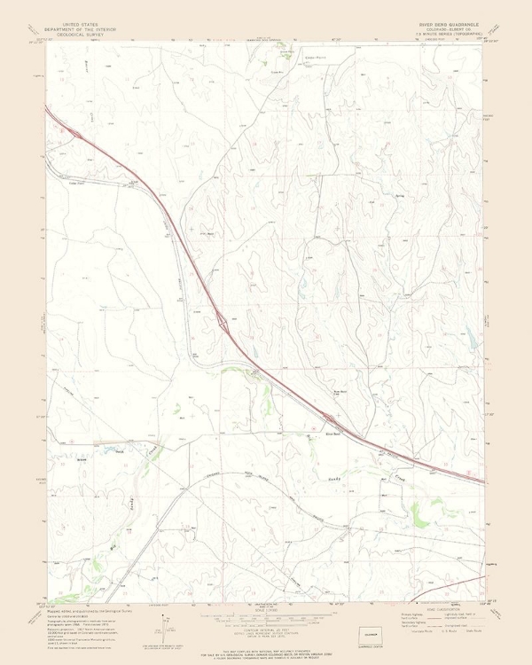 Picture of RIVER BEND COLORADO QUAD - USGS 1970