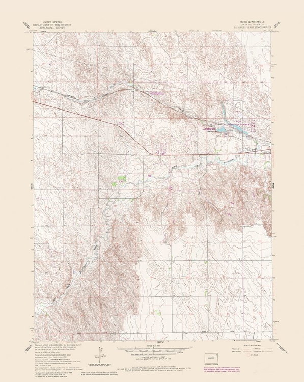 Picture of ROBB COLORADO QUAD - USGS 1961