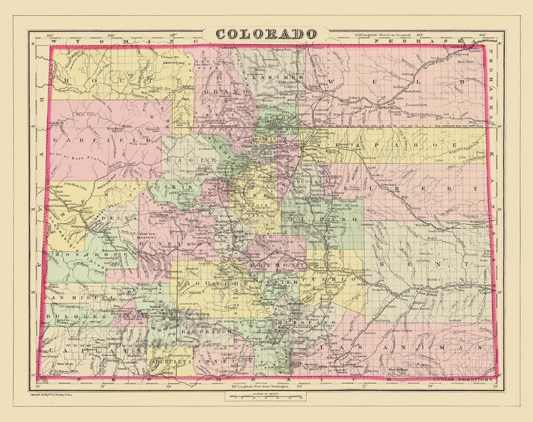 Picture of COLORADO - BRADLEY 1887