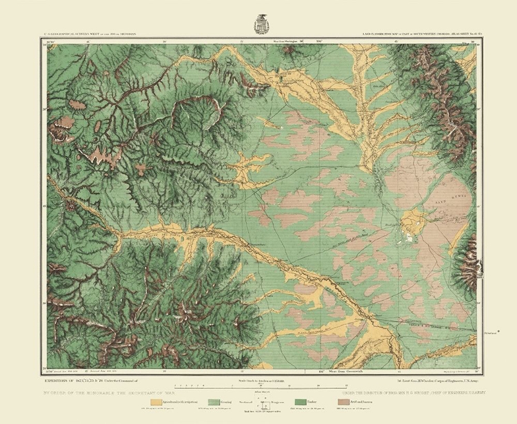 Picture of SOUTHWEST COLORADO LAND CLASSIFICATION SHEET