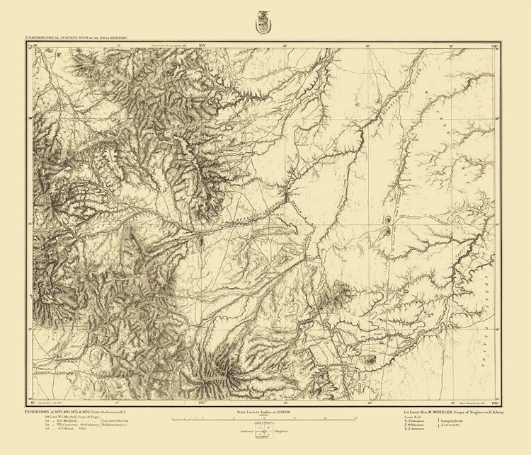 Picture of SOUTH COLORADO SHEET - US ARMY 1878