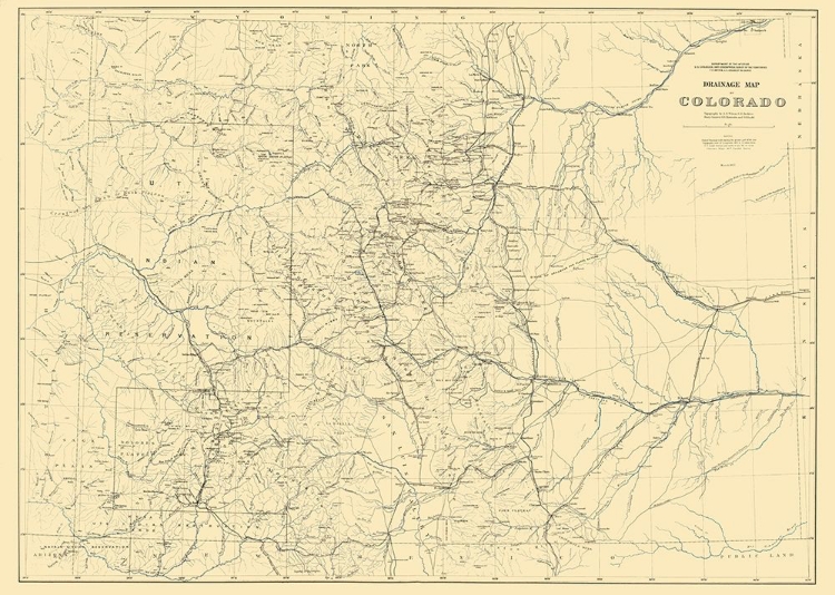 Picture of COLORADO DRAINAGE - HAYDEN 1881