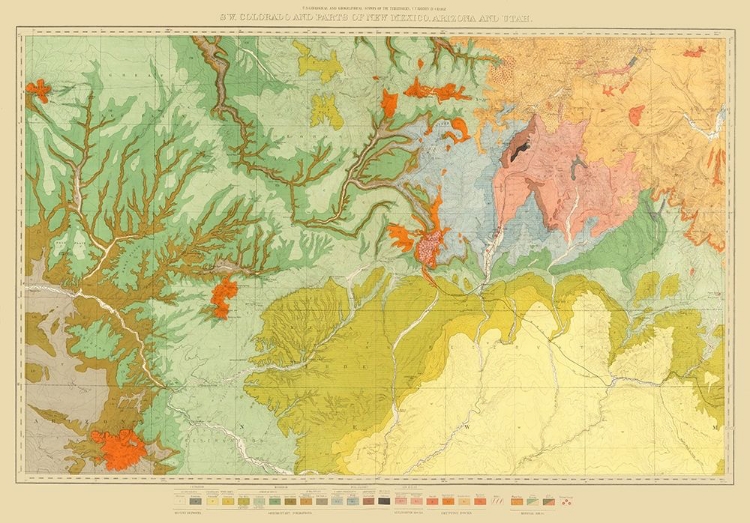 Picture of COLORADO NEW MEXICO ECONOMIC - USGS 1881