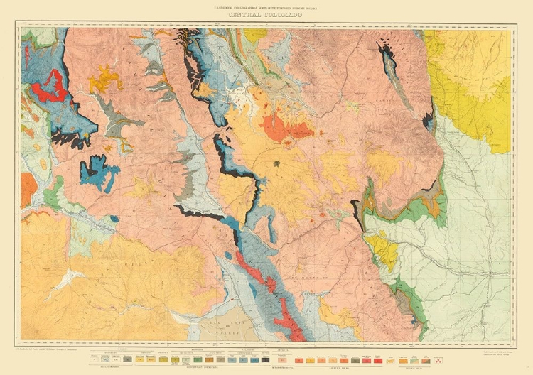 Picture of CENTRAL COLORADO SHEET - USGS 1881