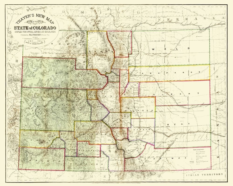 Picture of COLORADO - THAYER 1880