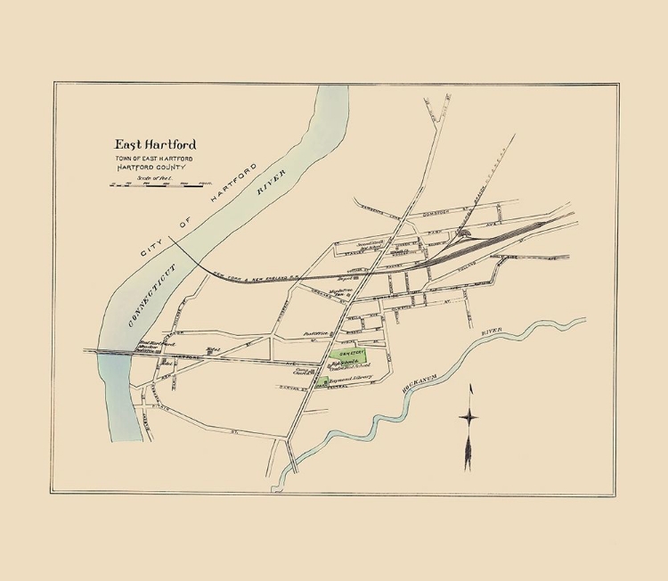 Picture of EAST HARTFORD  CONNECTICUT - HURD 1893