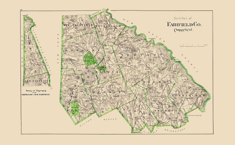 Picture of FAIRFIELD  NORTH CONNECTICUT - HURD 1893