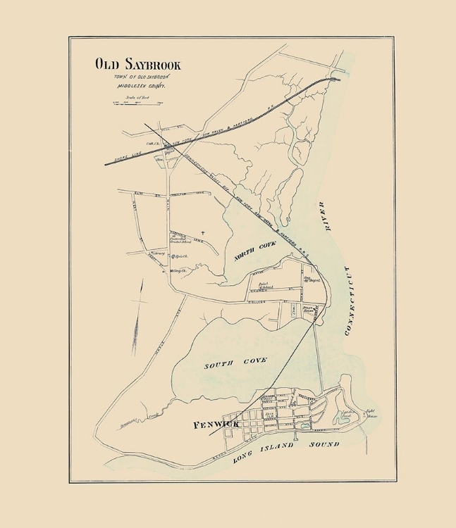 Picture of OLD SAYBROOK CONNECTICUT - HURD 1893