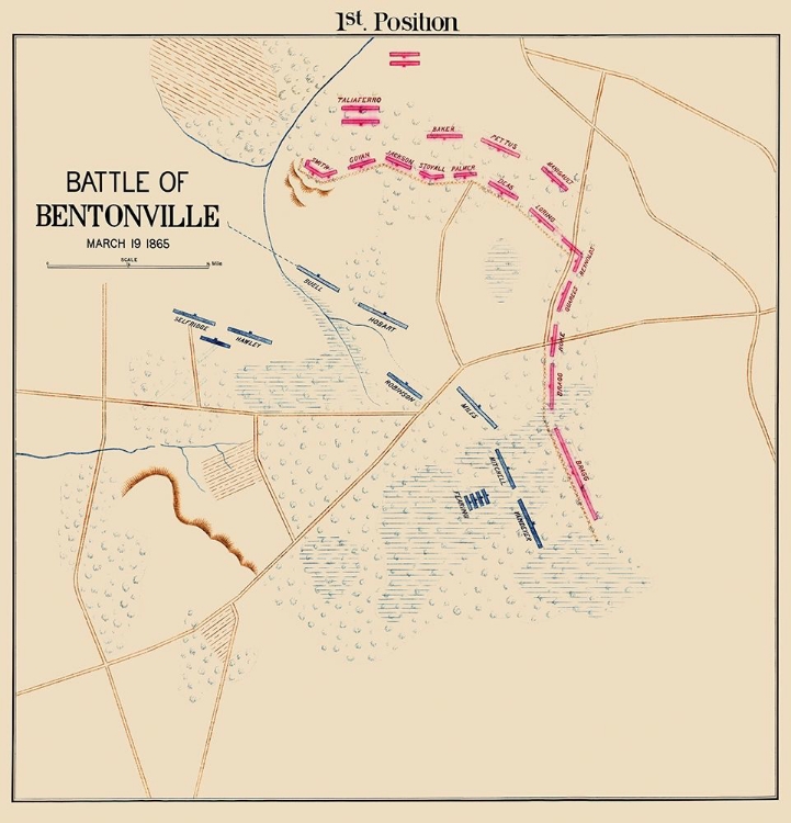 Picture of BENTONVILLE BATTLE 1ST POSITION NORTH CAROLINA