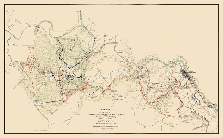 Picture of BATTLES CHANCELLORSVILLE SALEM FREDERICKSBURG