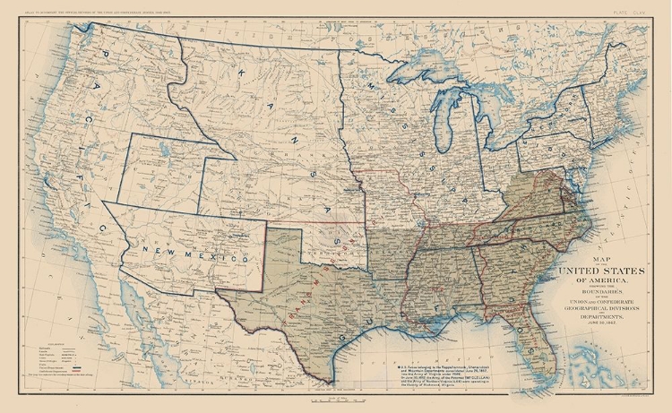Picture of UNITED STATES CONFEDERATION LINES 1862 - BIEN 1894