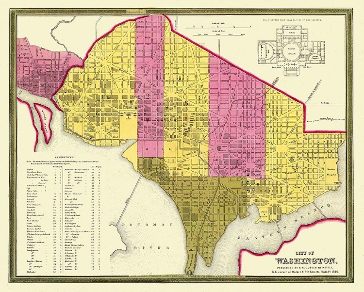 Picture of WASHINGTON D.C. WASHINGTON DC - MITCHELL 1846