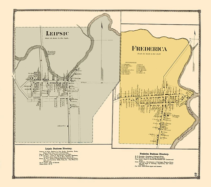 Picture of LEIPSIC, FREDERICA DELAWARE LANDOWNER - BEERS 1868