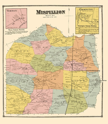 Picture of MISPILLION DELAWARE LANDOWNER - BEERS 1868