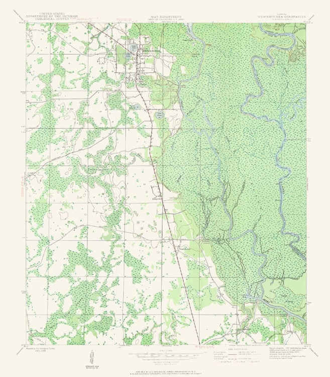 Picture of WEWAHITCHKA FLORIDA QUAD - USGS 1944