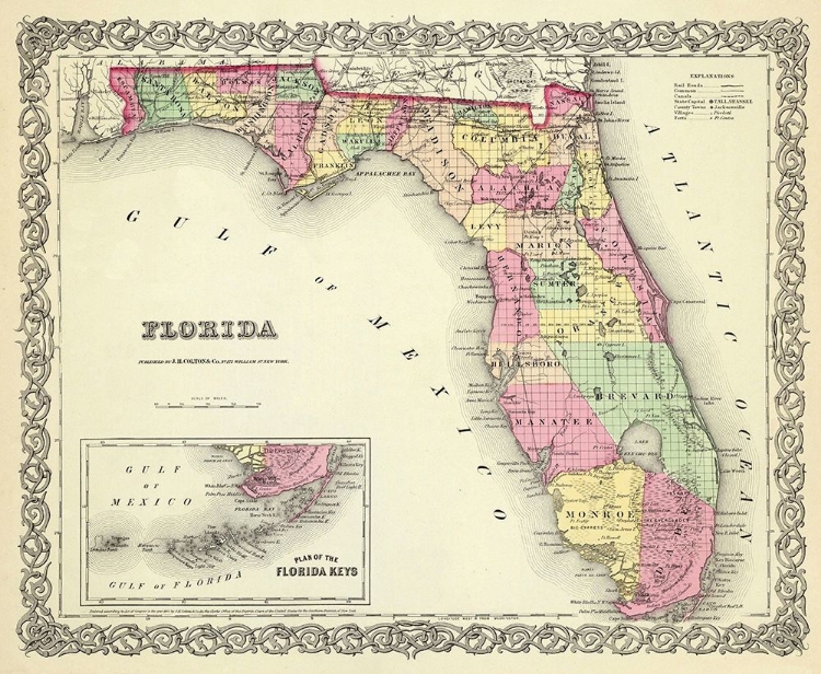 Picture of FLORIDA - COLTON 1856