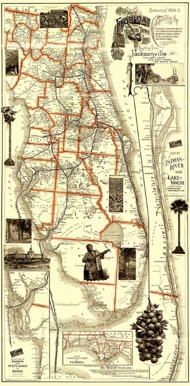 Picture of FLORIDA RAILROADS - MATTHEWS 1894