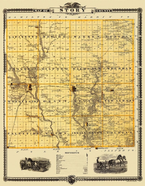 Picture of STORY IOWA LANDOWNER - SHOBER 1875