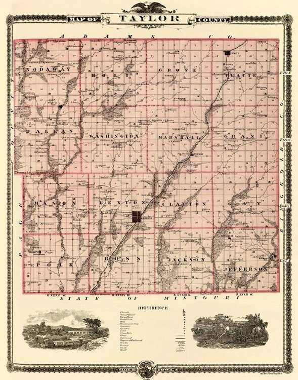 Picture of TAYLOR IOWA LANDOWNER - ANDREAS 1875