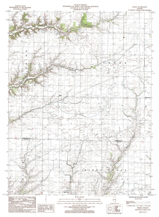 Picture of EBERLE ILLINOIS QUAD - USGS 1985