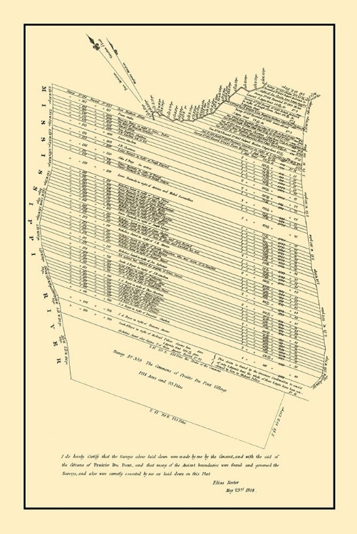 Picture of PRAIRIE DU PONT ILLINOIS LANDOWNER - RECTOR 1808