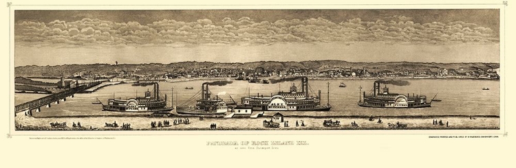 Picture of ROCK ISLAND ILLINOIS - HAGEBOECK 1874