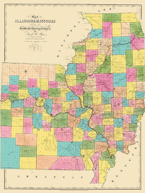 Picture of ILLINOIS, MISSOURI - BURR 1839