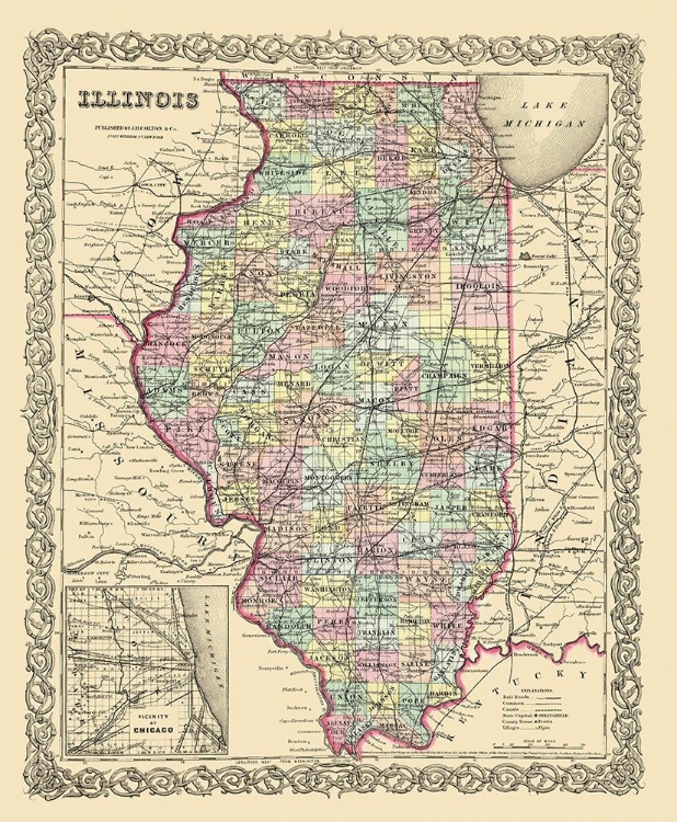 Picture of ILLINOIS - COLTON 1856