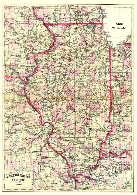 Picture of ILLINOIS - ASHER  1874