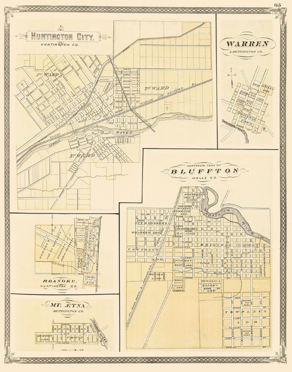 Picture of HUNTINGTON INDIANA - BASKIN 1876