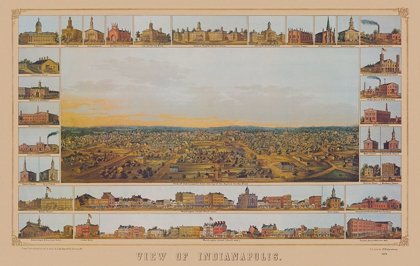 Picture of INDIANAPOLIS INDIANA - PALMATARY 1854