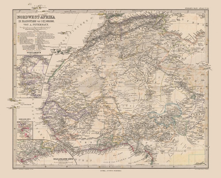 Picture of NORTH WEST AFRICA - STIELER  1885