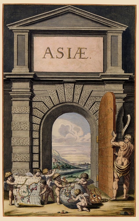 Picture of ASIA ATLAS TITLE PAGE - BLAEU 1655